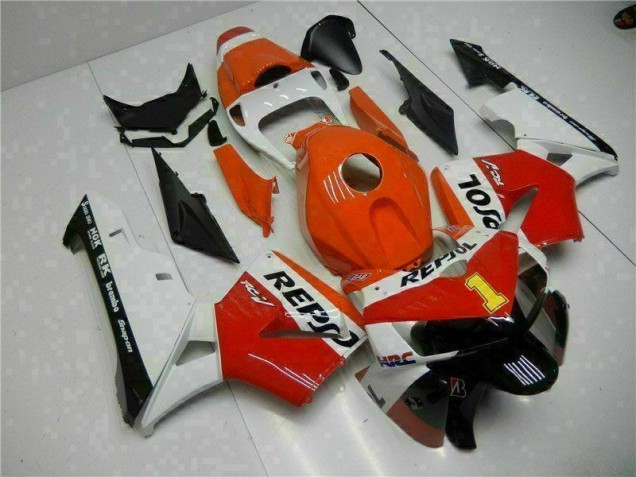 Custom 2005-2006 Orange Repsol Honda CBR600RR Bike Fairing Kit Custom 2005-2006 Orange Repsol Honda CBR600RR Bike Fairing Kit