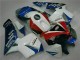Custom 2005-2006 White Blue Honda CBR600RR Moto Fairings Custom 2005-2006 White Blue Honda CBR600RR Moto Fairings