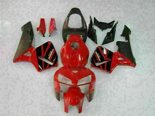 Custom 2005-2006 Red Honda CBR600RR Motorcycle Replacement Fairings Custom 2005-2006 Red Honda CBR600RR Motorcycle Replacement Fairings