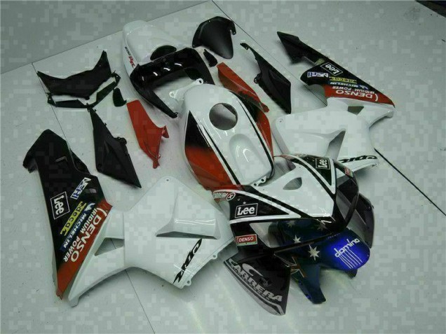 Custom 2005-2006 White Red Black Lee Honda CBR600RR Motorbike Fairing Custom 2005-2006 White Red Black Lee Honda CBR600RR Motorbike Fairing