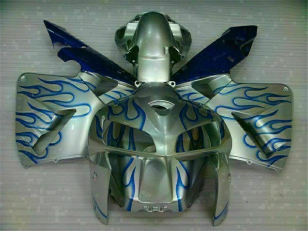 Custom 2005-2006 White Blue Flame Honda CBR600RR Motorcycle Fairing Kit Custom 2005-2006 White Blue Flame Honda CBR600RR Motorcycle Fairing Kit