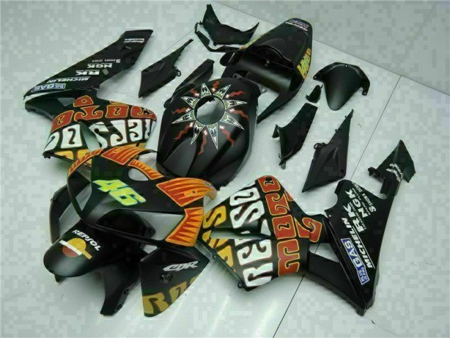 Custom 2005-2006 Black Honda CBR600RR Bike Fairings & Bodywork Custom 2005-2006 Black Honda CBR600RR Bike Fairings & Bodywork