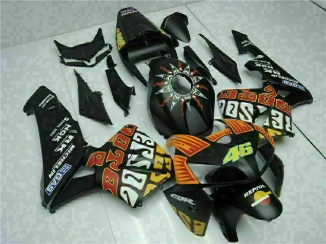 Custom 2005-2006 Black Honda CBR600RR Bike Fairings & Bodywork Custom 2005-2006 Black Honda CBR600RR Bike Fairings & Bodywork