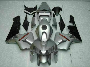 Custom 2005-2006 Silver Honda CBR600RR Bike Fairing Kit