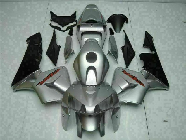 Custom 2005-2006 Silver Honda CBR600RR Bike Fairing Kit Custom 2005-2006 Silver Honda CBR600RR Bike Fairing Kit