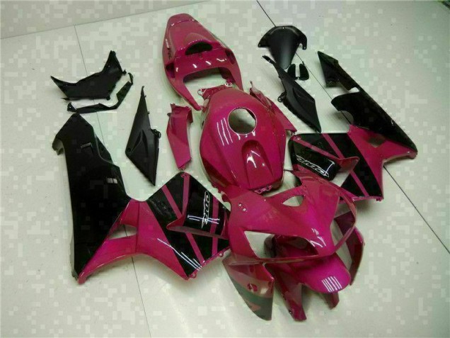 Custom 2005-2006 Black Purple Honda CBR600RR Moto Fairings Custom 2005-2006 Black Purple Honda CBR600RR Moto Fairings