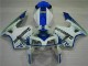 Custom 2005-2006 White Blue Honda CBR600RR Motorcycle Fairing Kits Custom 2005-2006 White Blue Honda CBR600RR Motorcycle Fairing Kits