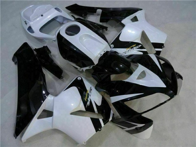 Custom 2005-2006 White Black Honda CBR600RR Motorbike Fairing Custom 2005-2006 White Black Honda CBR600RR Motorbike Fairing