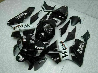 Custom 2005-2006 Black West Honda CBR600RR Motorbike Fairing Kits
