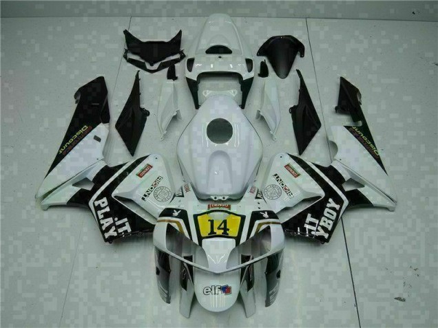 Custom 2005-2006 White Playboy 14 Honda CBR600RR Motorcycle Replacement Fairings Custom 2005-2006 White Playboy 14 Honda CBR600RR Motorcycle Replacement Fairings