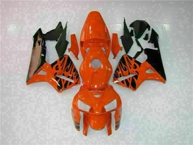 Custom 2005-2006 Orange Honda CBR600RR Motor Fairings