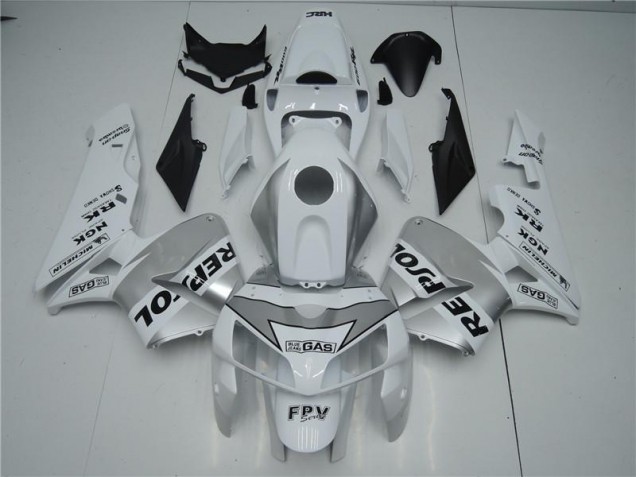 Custom 2005-2006 White Silver Black Repsol Honda CBR600RR Motorbike Fairing Custom 2005-2006 White Silver Black Repsol Honda CBR600RR Motorbike Fairing