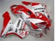 Custom 2005-2006 Red White Honda CBR600RR Bike Fairings Custom 2005-2006 Red White Honda CBR600RR Bike Fairings