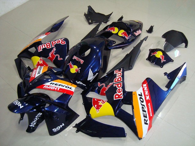 Custom 2005-2006 Dark Blue Red Bull Repsol Honda CBR600RR Motorcycle Fairings Kits Custom 2005-2006 Dark Blue Red Bull Repsol Honda CBR600RR Motorcycle Fairings Kits