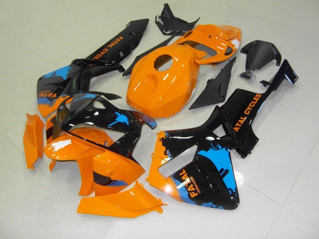 Custom 2005-2006 Orange Black Honda CBR600RR Motor Bike Fairings Custom 2005-2006 Orange Black Honda CBR600RR Motor Bike Fairings