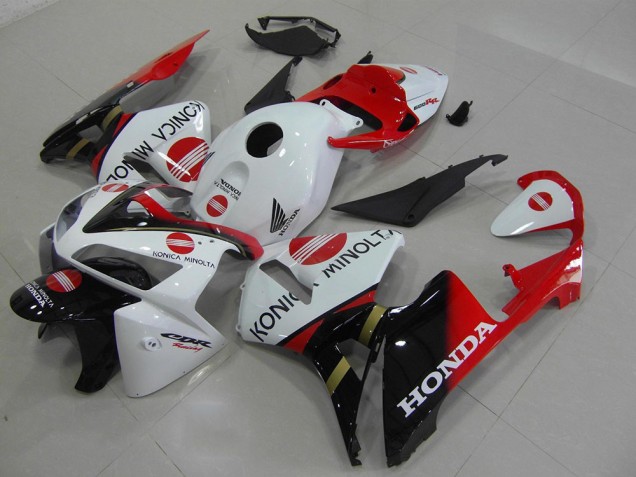 Custom 2005-2006 Red Konica Honda CBR600RR Motorbike Fairing Kits Custom 2005-2006 Red Konica Honda CBR600RR Motorbike Fairing Kits