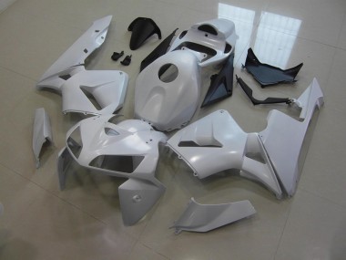 Custom 2005-2006 White Honda CBR600RR Motorcycle Fairings Kit