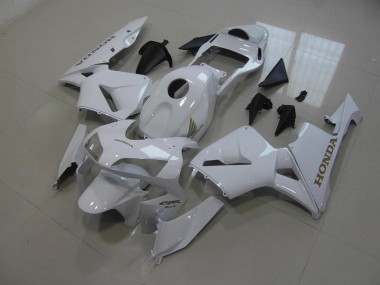 Aftermarket 2005-2006 White Honda CBR600RR Motorcycle Fairings & Bodywork