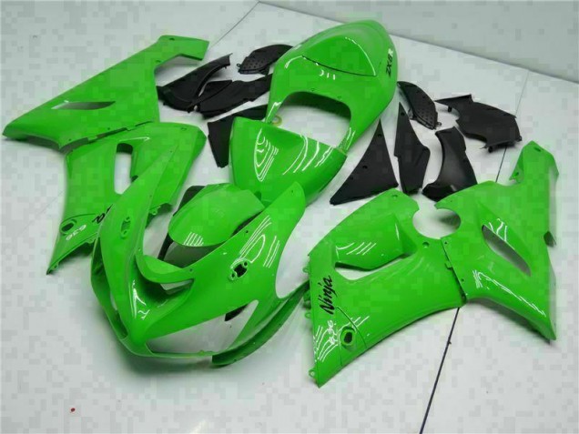 Custom 2005-2006 Green Kawasaki ZX6R Motorcycle Replacement Fairings Custom 2005-2006 Green Kawasaki ZX6R Motorcycle Replacement Fairings