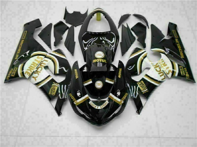 Custom 2005-2006 Black Kawasaki ZX6R Motorcylce Fairings Custom 2005-2006 Black Kawasaki ZX6R Motorcylce Fairings