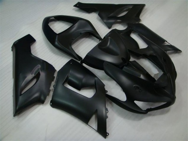 Custom 2005-2006 Matte Black Kawasaki ZX6R Bike Fairing Custom 2005-2006 Matte Black Kawasaki ZX6R Bike Fairing