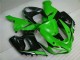 Custom 2005-2006 Green White Black Kawasaki ZX6R Motorcyle Fairings Custom 2005-2006 Green White Black Kawasaki ZX6R Motorcyle Fairings