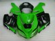 Custom 2005-2006 Green White Black Kawasaki ZX6R Motorcyle Fairings Custom 2005-2006 Green White Black Kawasaki ZX6R Motorcyle Fairings