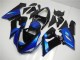Custom 2005-2006 Blue Black Kawasaki ZX6R Motorcycle Fairing Kits