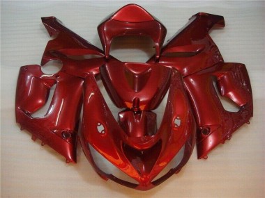 Aftermarket 2005-2006 Red Kawasaki ZX6R Bike Fairing