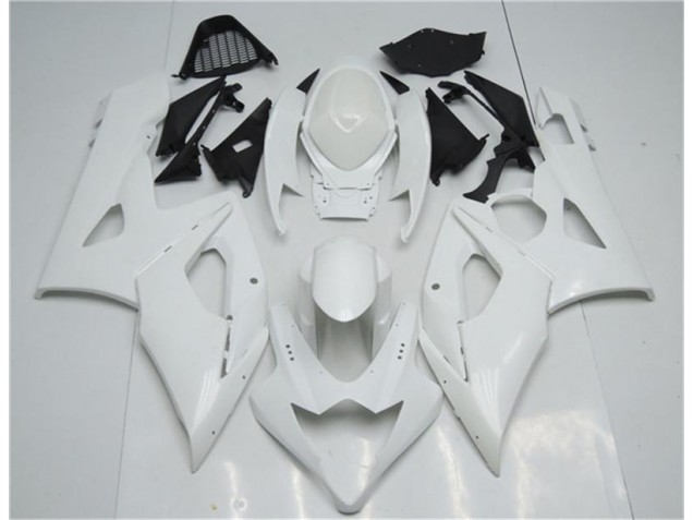 Custom 2005-2006 White Suzuki GSXR 1000 Bike Fairings Custom 2005-2006 White Suzuki GSXR 1000 Bike Fairings