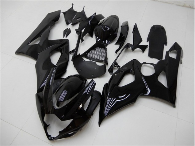 Custom 2005-2006 Glossy Black Suzuki GSXR 1000 Bike Fairings Custom 2005-2006 Glossy Black Suzuki GSXR 1000 Bike Fairings
