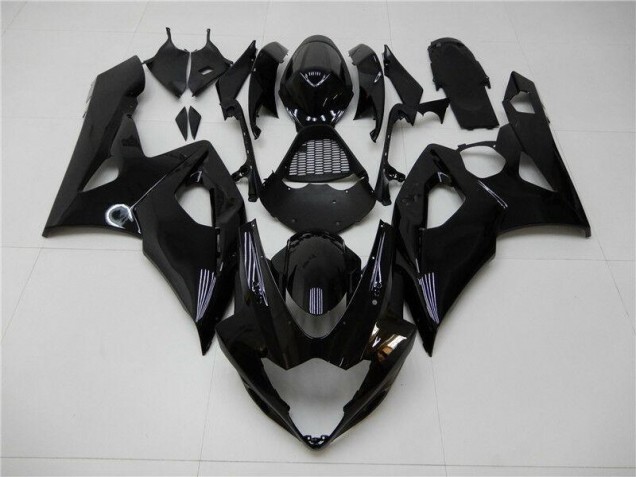Custom 2005-2006 Glossy Black Suzuki GSXR 1000 Bike Fairings Custom 2005-2006 Glossy Black Suzuki GSXR 1000 Bike Fairings
