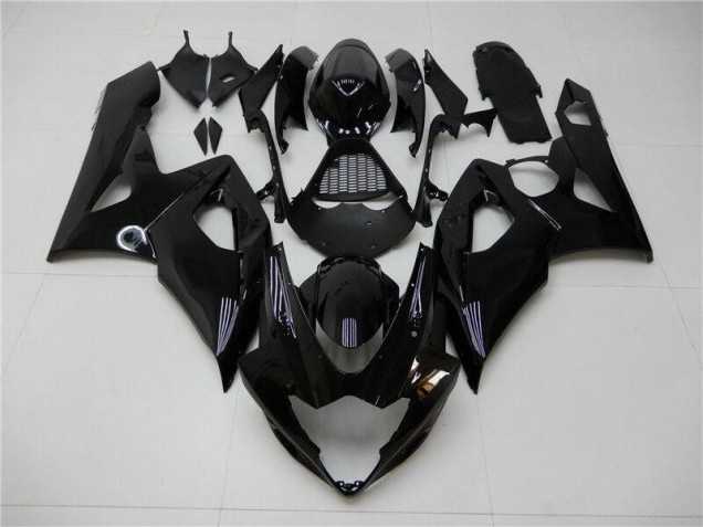 Aftermarket 2005-2006 Glossy Black Suzuki GSXR 1000 Bike Fairings