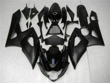Custom 2005-2006 Black Suzuki GSXR 1000 Motorcycle Fairings Kits