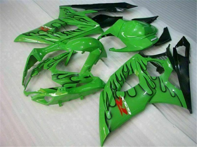 Custom 2005-2006 Green Suzuki GSXR 1000 Motorcycle Fairing Custom 2005-2006 Green Suzuki GSXR 1000 Motorcycle Fairing