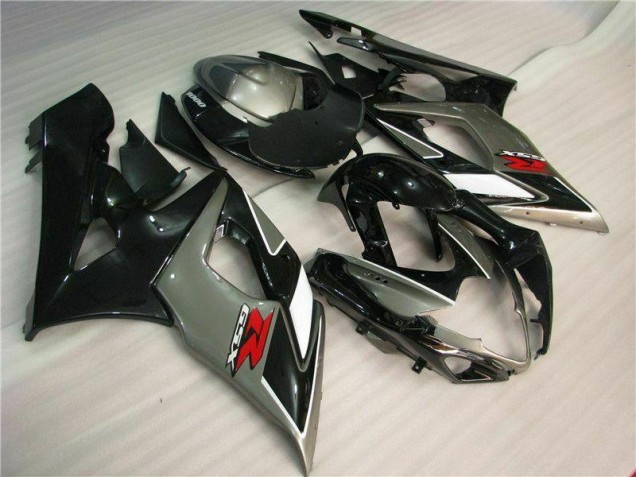 Custom 2005-2006 Grey Black Suzuki GSXR 1000 Bike Fairings Custom 2005-2006 Grey Black Suzuki GSXR 1000 Bike Fairings