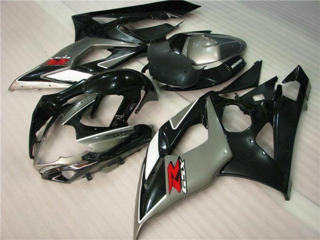 Custom 2005-2006 Grey Black Suzuki GSXR 1000 Bike Fairings Custom 2005-2006 Grey Black Suzuki GSXR 1000 Bike Fairings