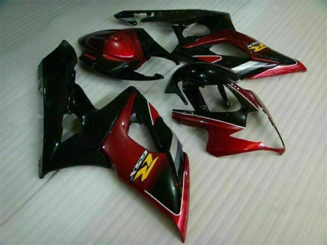 Custom 2005-2006 Red Black Suzuki GSXR 1000 Bike Fairing Kit Custom 2005-2006 Red Black Suzuki GSXR 1000 Bike Fairing Kit