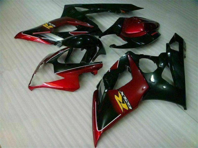 Custom 2005-2006 Red Black Suzuki GSXR 1000 Bike Fairing Kit Custom 2005-2006 Red Black Suzuki GSXR 1000 Bike Fairing Kit