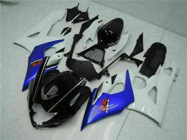 Custom 2005-2006 Blue White Suzuki GSXR 1000 Motorcycle Bodywork Custom 2005-2006 Blue White Suzuki GSXR 1000 Motorcycle Bodywork