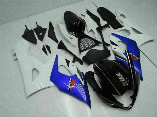 Custom 2005-2006 Blue White Suzuki GSXR 1000 Motorcycle Bodywork Custom 2005-2006 Blue White Suzuki GSXR 1000 Motorcycle Bodywork