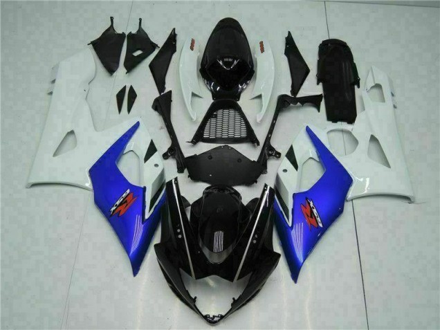 Aftermarket 2005-2006 Blue White Suzuki GSXR 1000 Motorcycle Bodywork