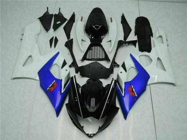 Custom 2005-2006 Blue White Suzuki GSXR 1000 Motorcycle Bodywork Custom 2005-2006 Blue White Suzuki GSXR 1000 Motorcycle Bodywork