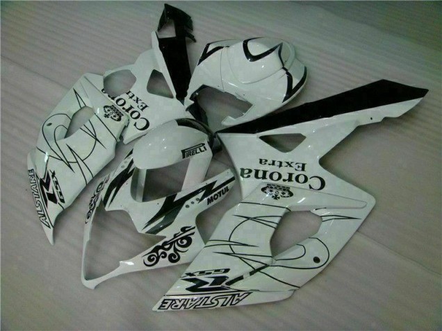 Custom 2005-2006 White Suzuki GSXR 1000 Motorbike Fairing Kits Custom 2005-2006 White Suzuki GSXR 1000 Motorbike Fairing Kits