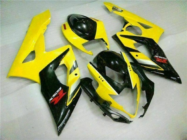 Custom 2005-2006 Yellow Black Suzuki GSXR 1000 Motorcycle Fairings Kits Custom 2005-2006 Yellow Black Suzuki GSXR 1000 Motorcycle Fairings Kits