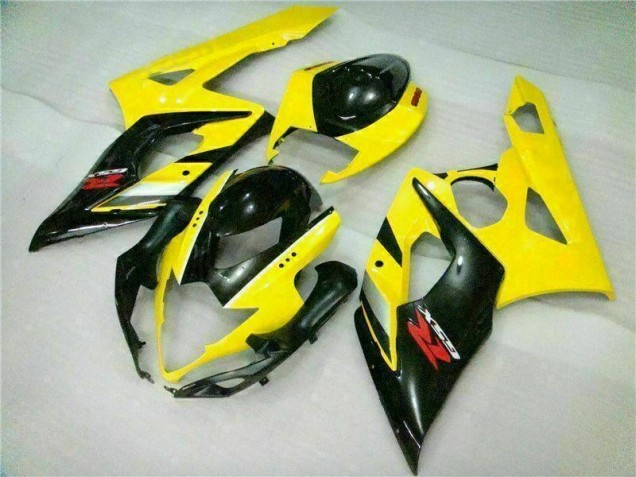 Custom 2005-2006 Yellow Black Suzuki GSXR 1000 Motorcycle Fairings Kits Custom 2005-2006 Yellow Black Suzuki GSXR 1000 Motorcycle Fairings Kits