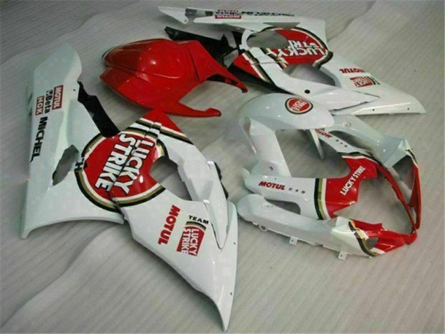 Custom 2005-2006 Red White Suzuki GSXR 1000 Motorcycle Replacement Fairings Custom 2005-2006 Red White Suzuki GSXR 1000 Motorcycle Replacement Fairings