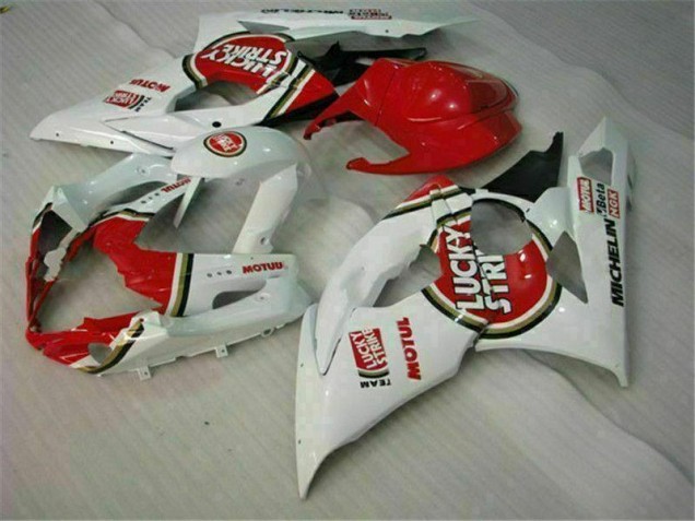 Custom 2005-2006 Red White Suzuki GSXR 1000 Motorcycle Replacement Fairings Custom 2005-2006 Red White Suzuki GSXR 1000 Motorcycle Replacement Fairings
