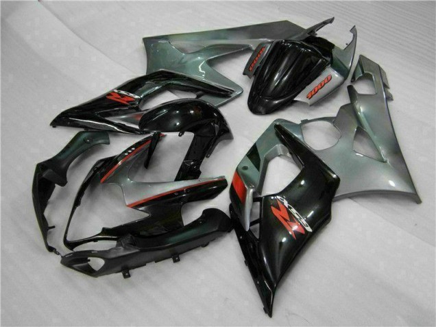 Custom 2005-2006 Grey Black Suzuki GSXR 1000 Motorcyle Fairings Custom 2005-2006 Grey Black Suzuki GSXR 1000 Motorcyle Fairings