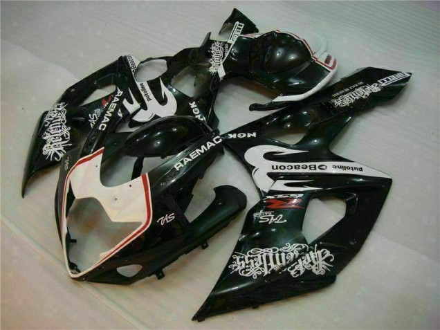 Aftermarket 2005-2006 White Black Suzuki GSXR 1000 Motorcycle Fairings Kit